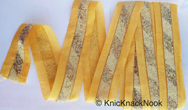 Beige Fabric Trim With Off White Seed Beads And Grey Bugle Beads Embellishments, Beaded Trim, Approx. 62mm